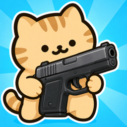 Idle Cat Gunner: Shooter RPG app icon — iOS App Store