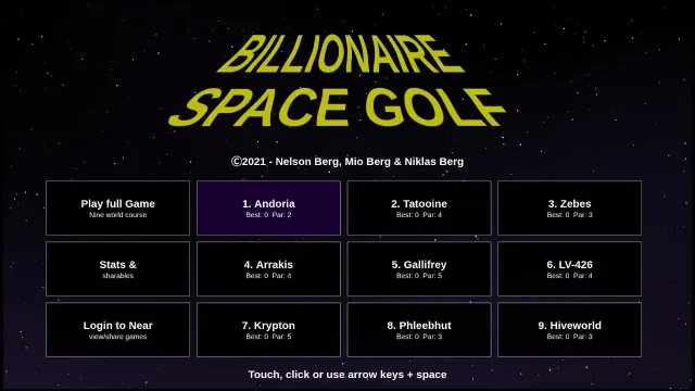 Billionaire Space Golf screenshot