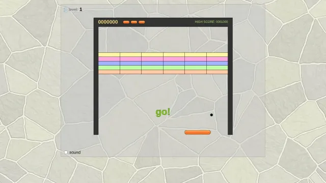 JavaScript Breakout screenshot